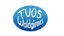 Logo für TV 05 Waldgirmes mit einem blauen kreisförmigen Design und weißem Text.