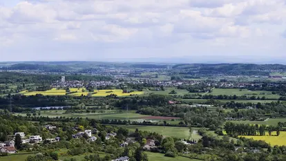 Landschaftsbild Burg Gleiberg und Umgebung