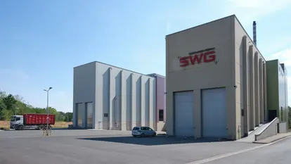 Thermische Reststoffbehandlungs-und Energieverwertungsanlage I von außen.