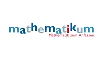 Logo mit dem Schriftzug "mathematikum - Mathematik zum anfassen".