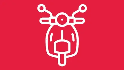 SWG-Symbol-E-Roller Symbol von einem E-Roller und der Frontansicht.